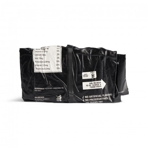 발렌시아가 BALENCIAG 칩스 클러치 지갑 블랙 8290012ABP31000