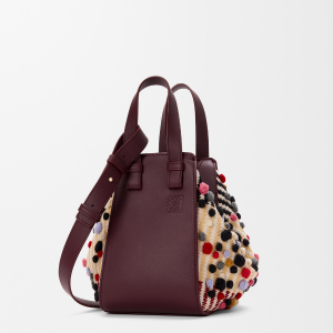 로에베컴팩트 해먹 백 - 자수 텍스타일 A538H13X62-2668