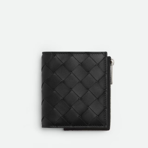 보테가 베네타 지퍼를 갖춘 인트레치아토 폴더형 지갑 775546VCPQ48803